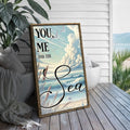 You Me and the Sea Coastal Sign III by Tailored Canvases