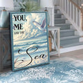 You Me and the Sea Coastal Sign IV by Tailored Canvases