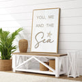 You Me and the Sea Coastal Sign V by Tailored Canvases