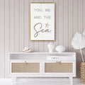You Me and the Sea Coastal Sign V by Tailored Canvases