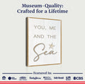 You Me and the Sea Coastal Sign V by Tailored Canvases