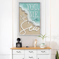 You Me and the Sea Coastal Sign VI by Tailored Canvases