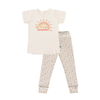 short sleeve pajama set | you are my sunshine