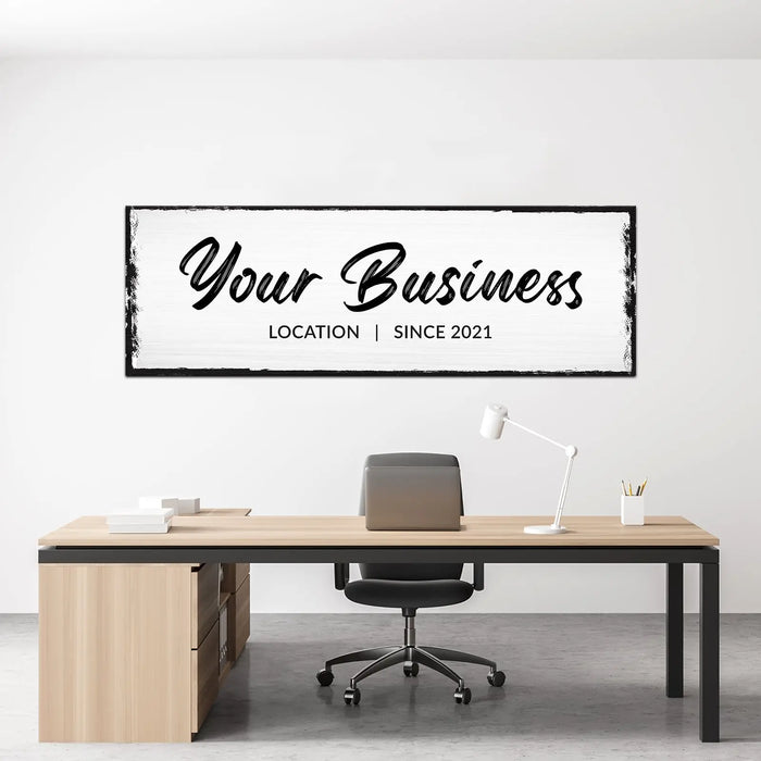 Your Business Location Sign by Tailored Canvases