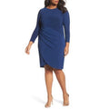 Adrianna Papell Womens Plus Asymmetrical Ruched Cocktail Dress, Size 22W by Vanessa Jane