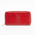 YSL Patent Berry Zip Around Wallet #1751 by Bolt Boutique