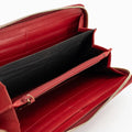 YSL Patent Berry Zip Around Wallet #1751 by Bolt Boutique