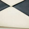 YSL Saint Laurent White x Blue Leather Shoulder Bag #5859 by Bolt Boutique