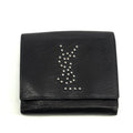 Yves Saint Laurent Black Rive Gauche Leather Compact Wallet #3963 by Bolt Boutique