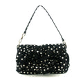 Yves Saint Laurent Canvas Black Polka Dot Shoulder Bag #5276 by Bolt Boutique