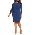 Adrianna Papell Womens Plus Asymmetrical Ruched Cocktail Dress, Size 22W by Vanessa Jane