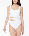 Jessica Simpson Womens Eyelet Asymmetrical Removable Cups Adjustable Tie by Vanessa Jane