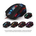 Zelotes 8000 DPI 8 Button USB LED Light Optical Wired Gaming Mouse by DailySale