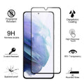 ZeroDamage Clear Tempered Glass Screen Protector (2-Pack) - Samsung Galaxy S21+ Plus 5G (2021) by Zerodamage Sahara Case LLC