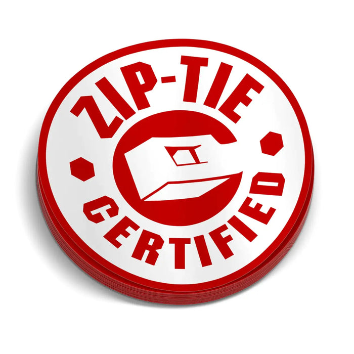 Zip Tie Hard Hat Decal by Armed American Supply