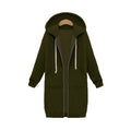 Zipper Front Pocket Drawstring Hoodie by DailySale