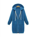 Zipper Front Pocket Drawstring Hoodie by DailySale