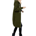 Zipper Front Pocket Drawstring Hoodie by DailySale