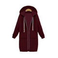 Zipper Front Pocket Drawstring Hoodie by DailySale