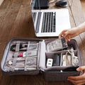 Zippered Cable Compartment Bag for Electronics Storage by DailySale