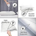 Zippered Waterproof Bed Bug/Dust Mite Fabric Pillow Covers by DailySale