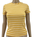 Ultra Flirt Women's Striped T-Shirt, Size XS by Vanessa Jane