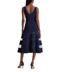 Lauren Ralph Lauren Lighthouse Navy Tulle-Panel A-Line Dress, 6 by Vanessa Jane